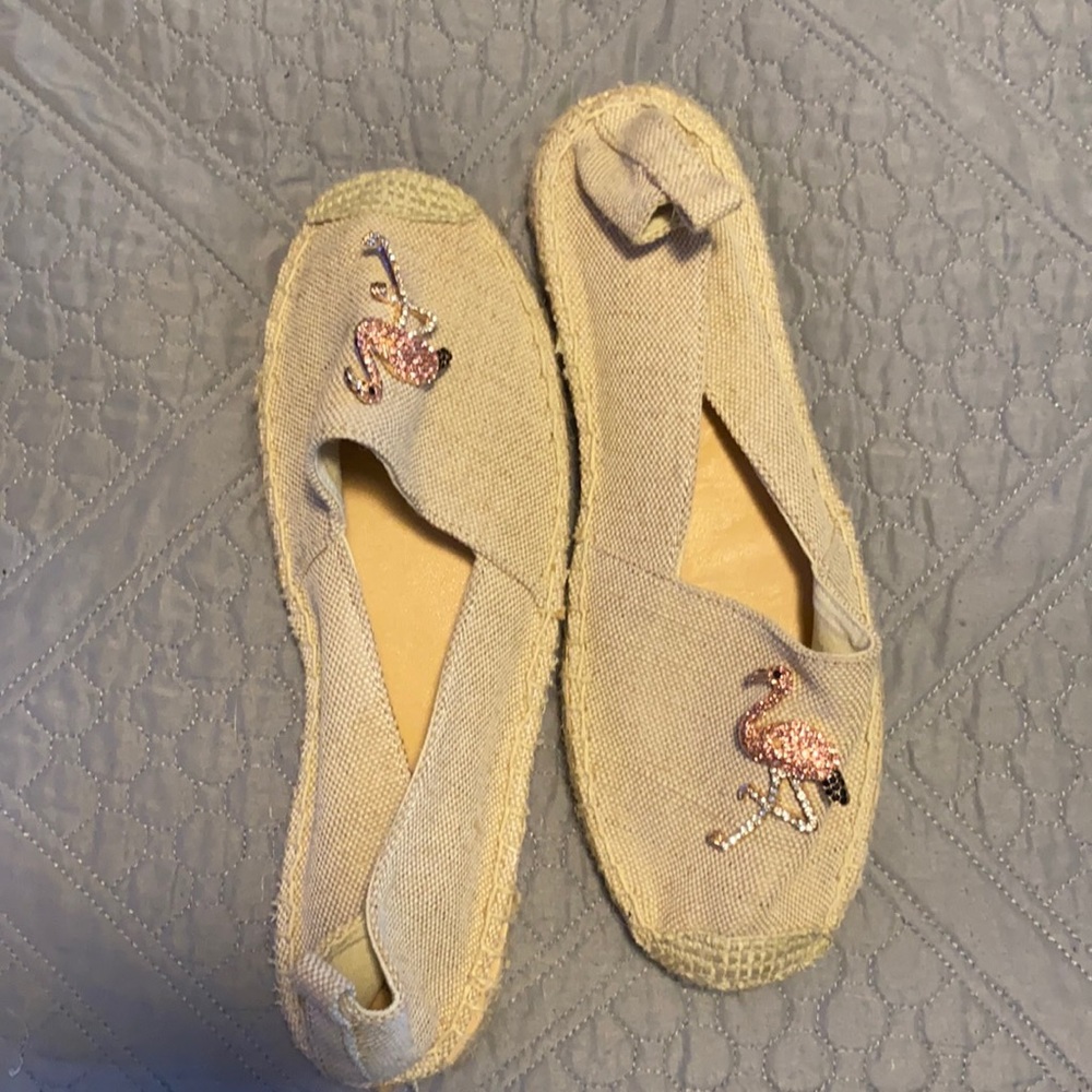 Justfab flamingo slides